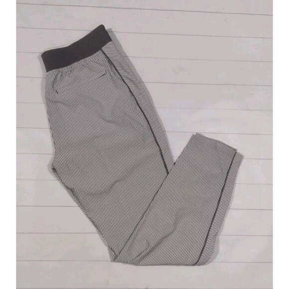 Athleta Black and White Striped Track Pants - Picture 6 of 8